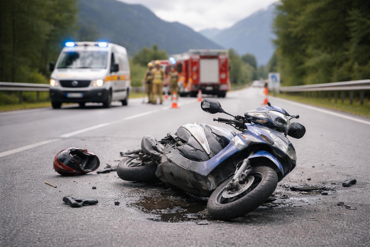 Redaktionelle Szene zum Thema „16-Jähriger bei Mopedkollision im Tiroler Unterland verletzt“