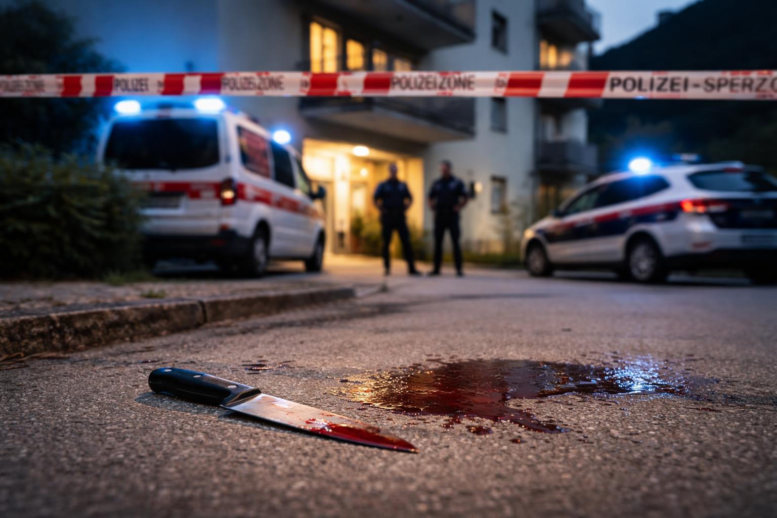 Redaktionelle Szene zum Thema „52-Jährige in Lienz bei Angriff mit Messer schwer verletzt“