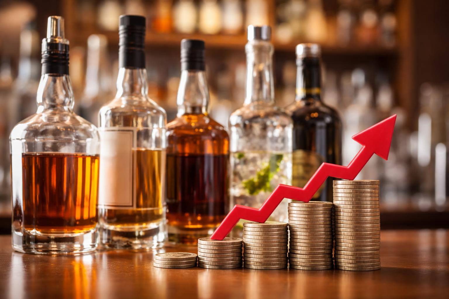 Redaktionelle Szene zum Thema „Alkoholsteuer auf Spirituosen soll ab 2027 um 30 Prozent steigen“