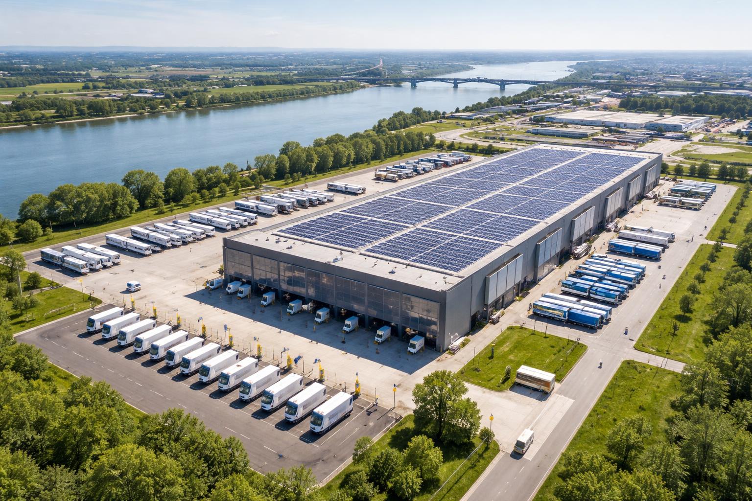 Redaktionelle Szene zum Thema „Amazon eröffnet Verteilerzentrum im Ennshafen“