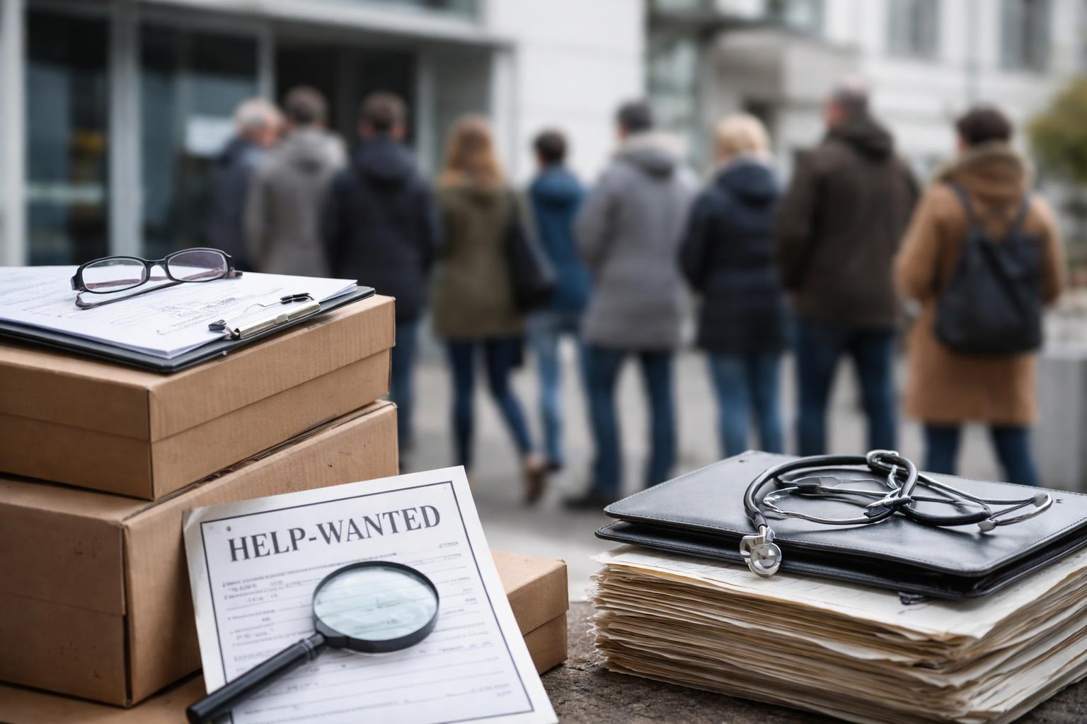 Redaktionelle Szene zum Thema „Arbeitslosigkeit in Österreich steigt weiter auf fast 400.000 Betroffene“