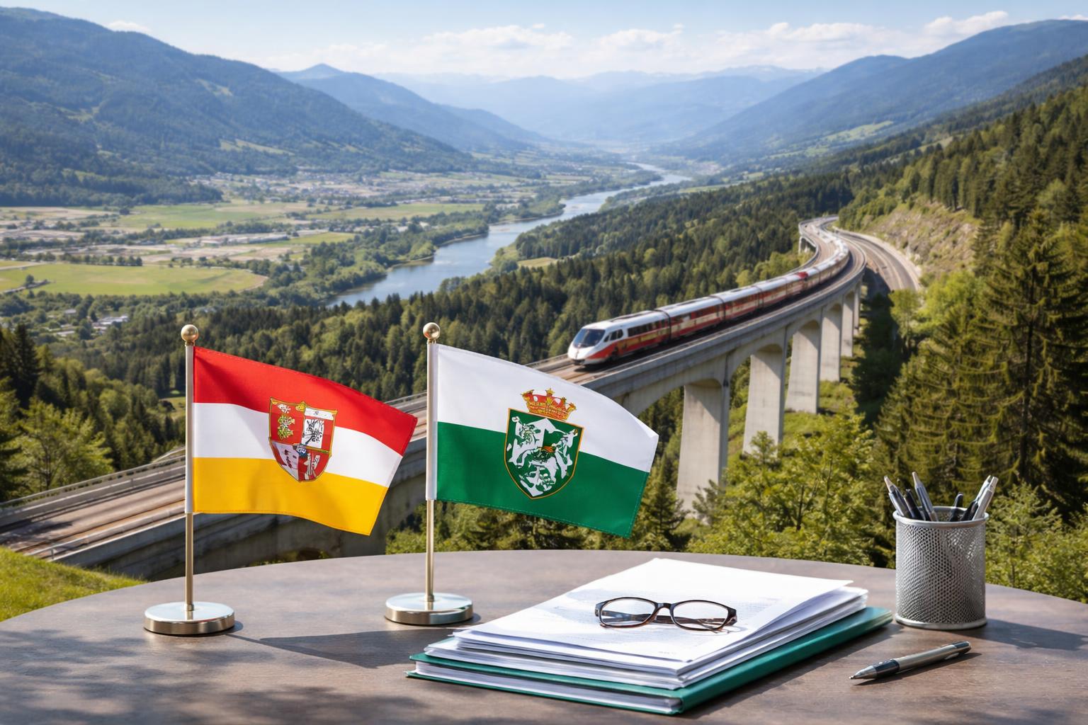 Redaktionelle Szene zum Thema „Area Süd: Kärnten und Steiermark diskutieren gemeinsamen Wirtschaftsraum“