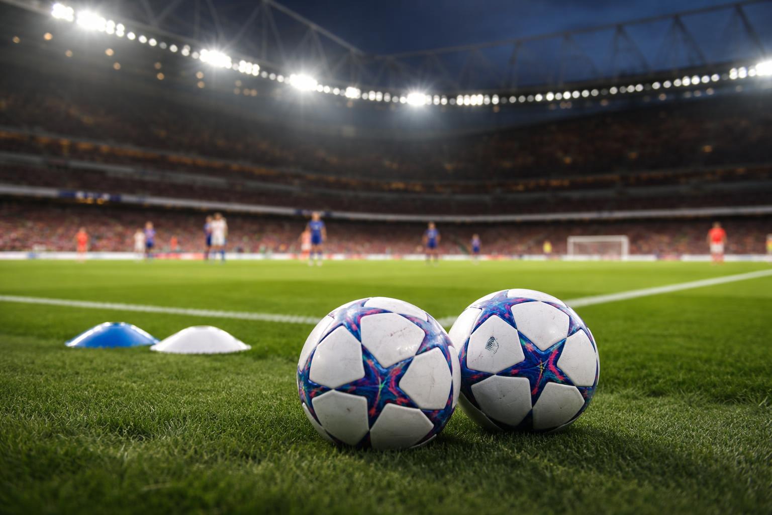 Redaktionelle Szene zum Thema „Arsenal-Frauen drehen Halbfinal-Hinspiel gegen Lyon“
