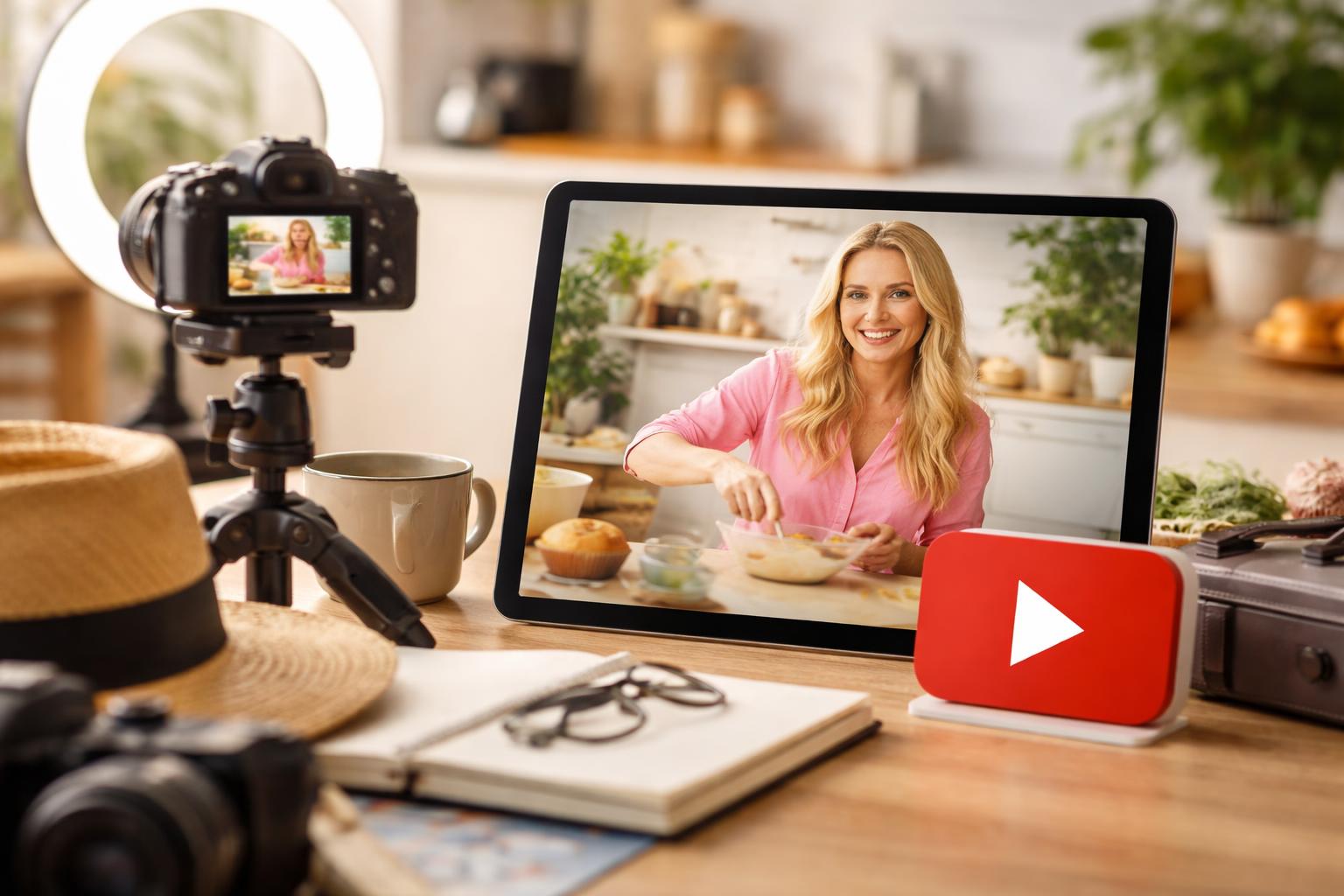 Redaktionelle Szene zum Thema „Barbara Schöneberger startet eigenen YouTube-Kanal“