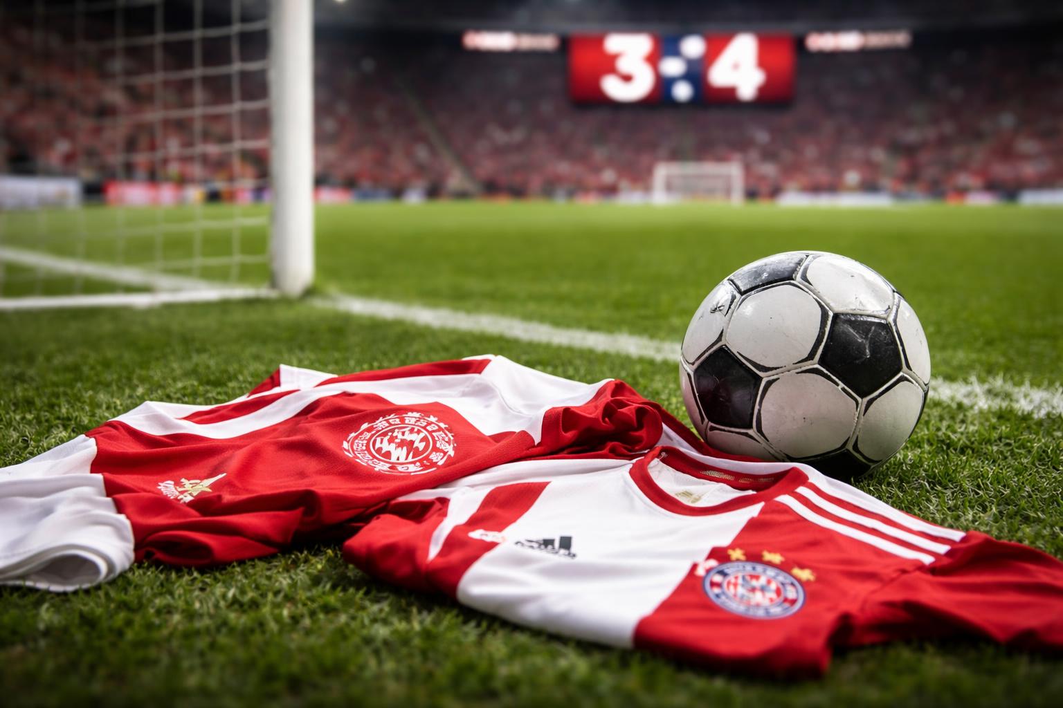 Redaktionelle Szene zum Thema „Bayern drehen in Mainz ein 0:3 und gewinnen 4:3“