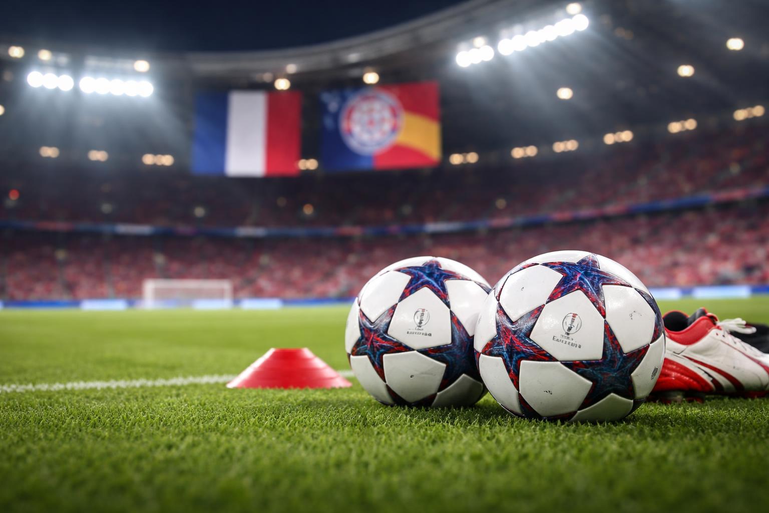 Redaktionelle Szene zum Thema „Bayern vor dem Halbfinale gegen Paris: Laimer und Kompany greifen nach dem Triple“