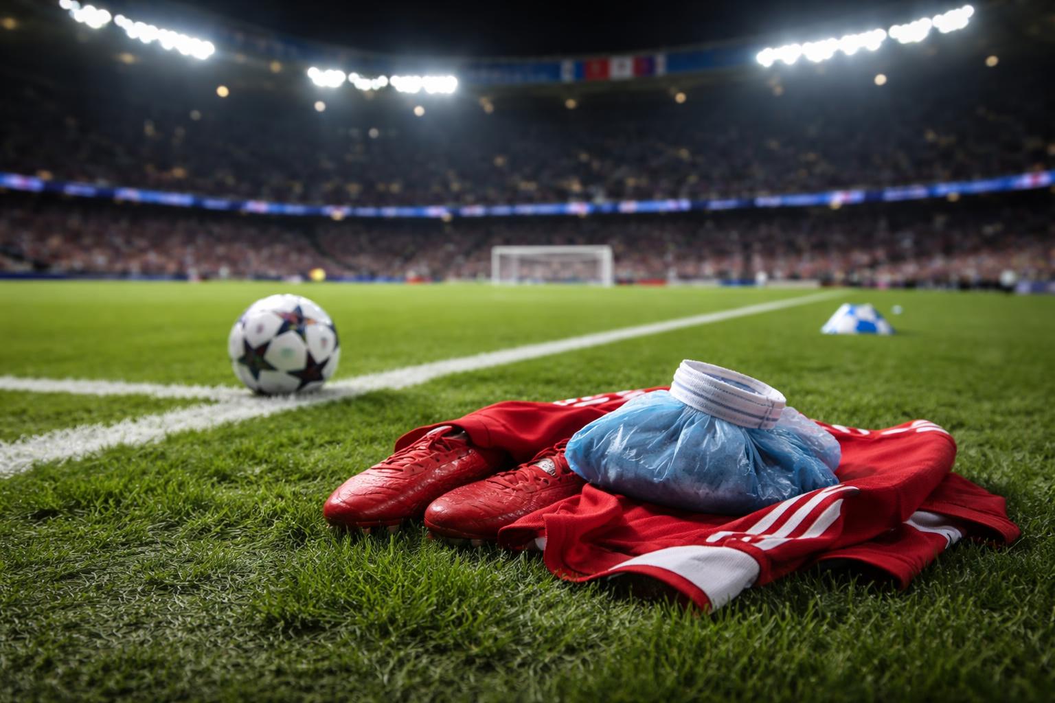 Redaktionelle Szene zum Thema „Bayern vor dem Halbfinale gegen PSG mit weiterem Ausfall“
