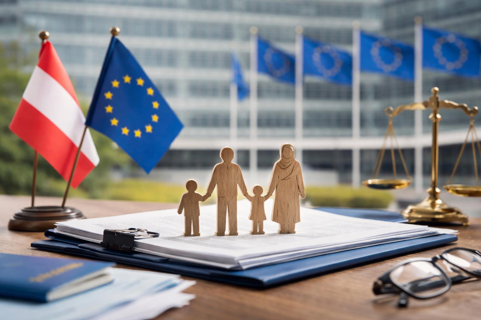 Redaktionelle Szene zum Thema „Beschwerde gegen Österreichs Stopp des Familiennachzugs erreicht EU-Kommission“
