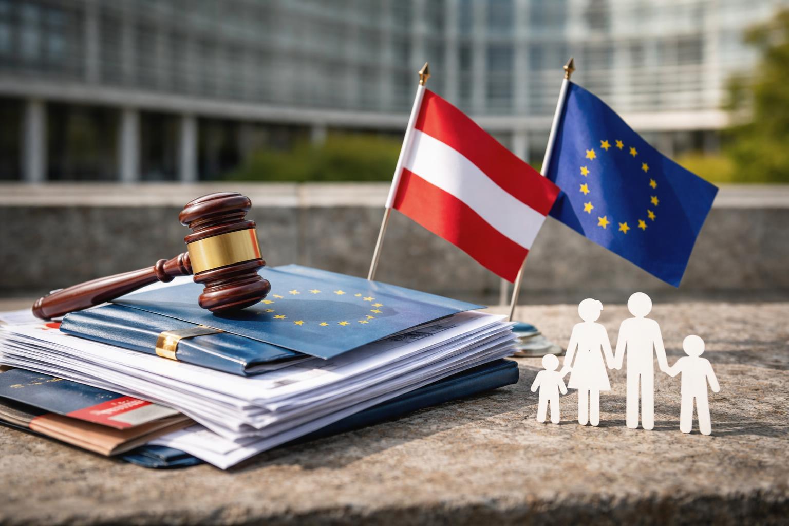 Redaktionelle Szene zum Thema „Beschwerde gegen Österreichs Stopp des Familiennachzugs liegt bei EU-Kommission“