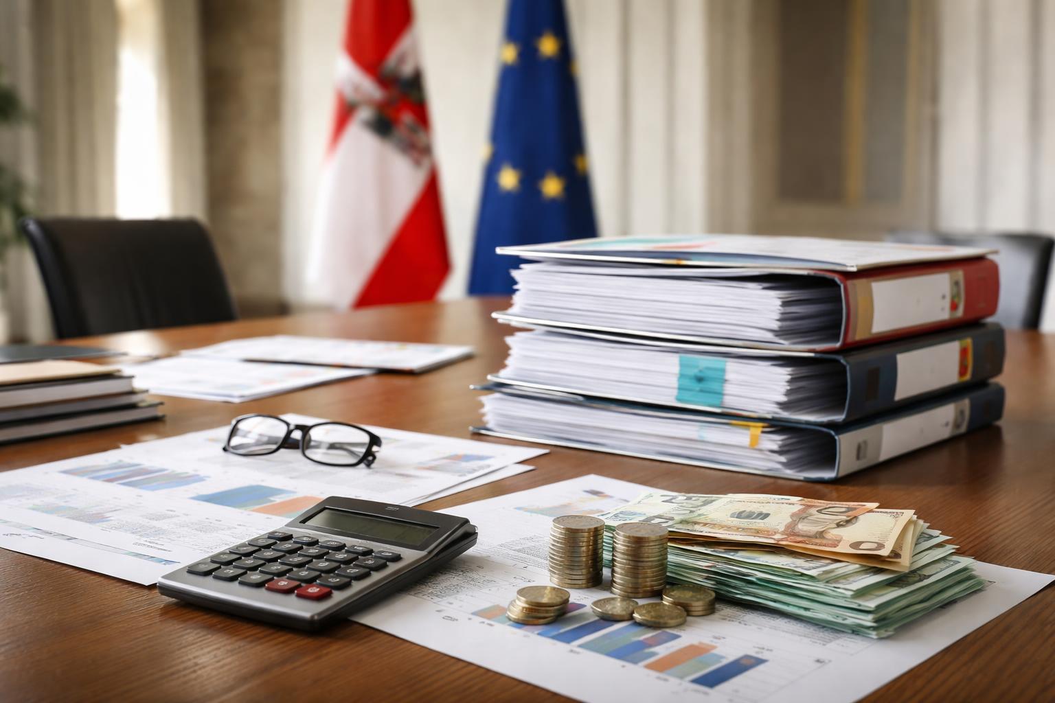 Redaktionelle Szene zum Thema „Budget-Poker in der Koalition: Streit um Leitlinien für 2027 und 2028“