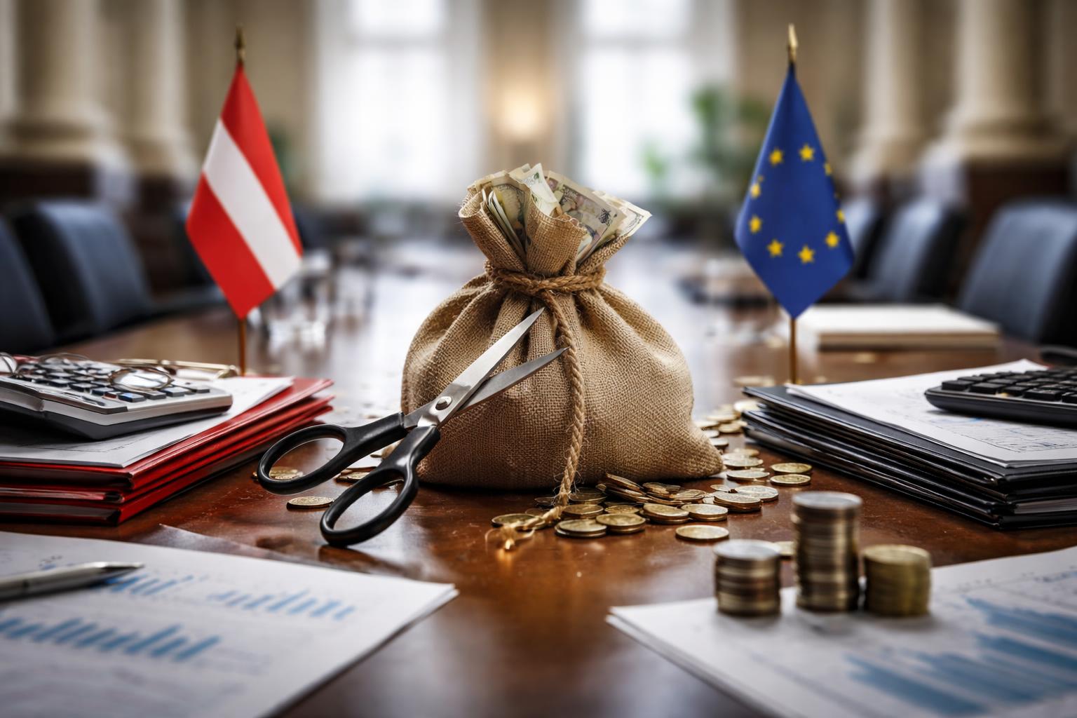 Redaktionelle Szene zum Thema „Budgetgespräche als ideologisches Ringen um das fehlende Geld“