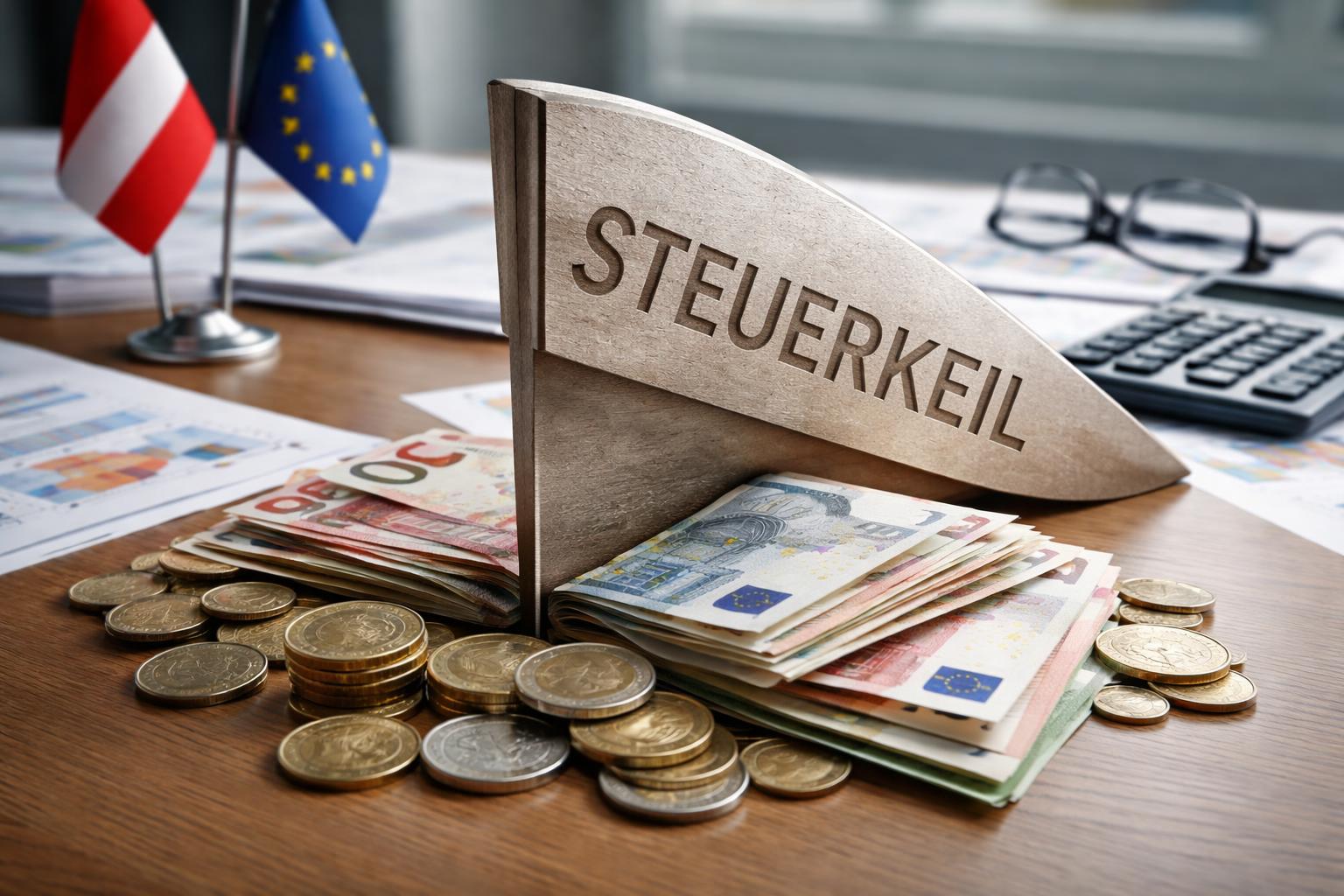 Redaktionelle Szene zum Thema „Budgetverhandler und der umstrittene „Steuerkeil““