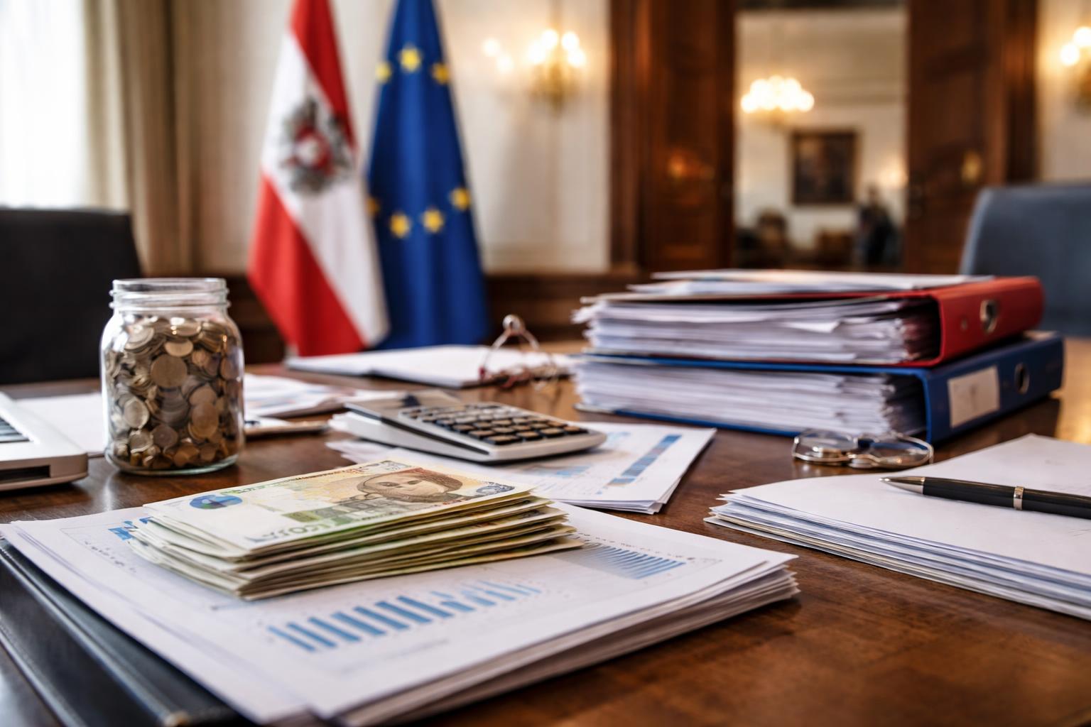Redaktionelle Szene zum Thema „Budgetverhandlungen verfangen sich weiter, Senkung der Lohnnebenkosten rückt näher“