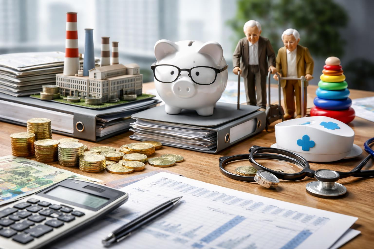 Redaktionelle Szene zum Thema „Bundesbudget beschlossen: Wer profitiert, wer verliert?“