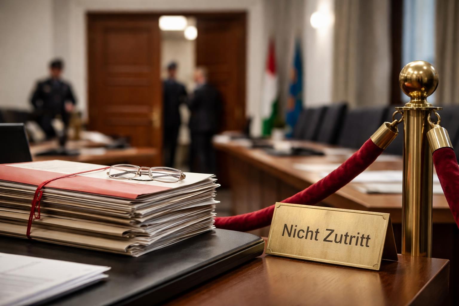Redaktionelle Szene zum Thema „Caroline List beantragt öffentlichen Ausschluss bei Befragung im U-Ausschuss“