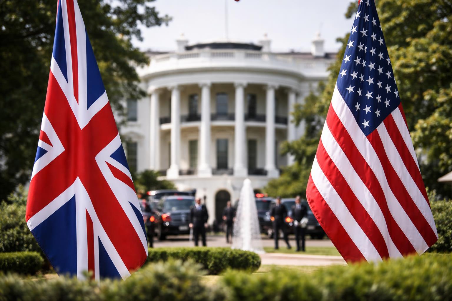 Redaktionelle Szene zum Thema „Charles III. bei Trump: Staatsbesuch in Washington unter politischem Schatten“