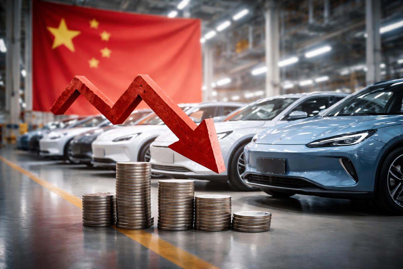 Redaktionelle Szene zum Thema „China geht gegen Preiskampf bei E-Autos vor“