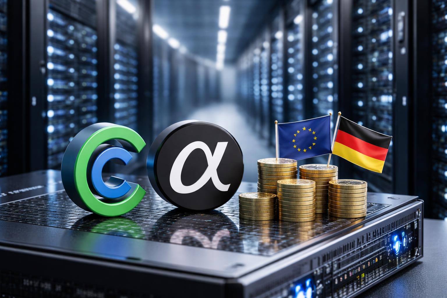 Redaktionelle Szene zum Thema „Cohere übernimmt Aleph Alpha und bindet Schwarz Gruppe mit 600 Millionen Dollar ein“