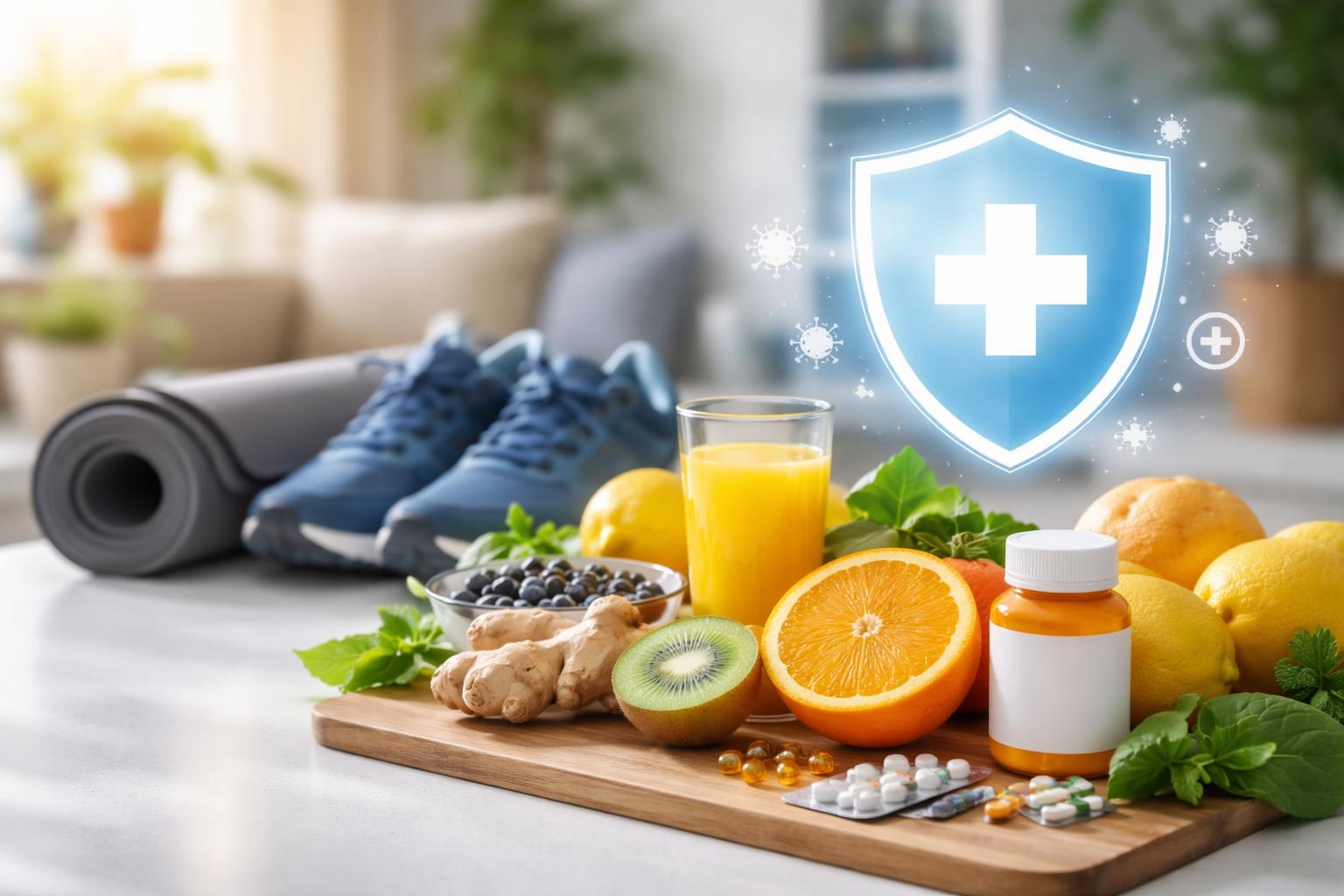 Redaktionelle Szene zum Thema „Das Immunsystem im Alltag: Was es stärkt, was ihm schadet und worauf es wirklich ankommt“