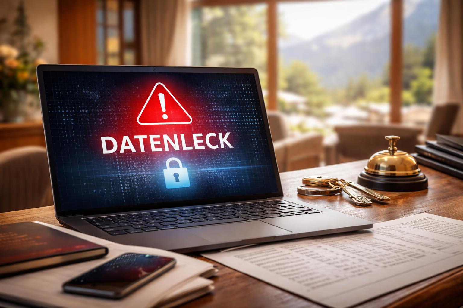 Redaktionelle Szene zum Thema „Datenleck betrifft 3000 Hotelgäste in der Steiermark“