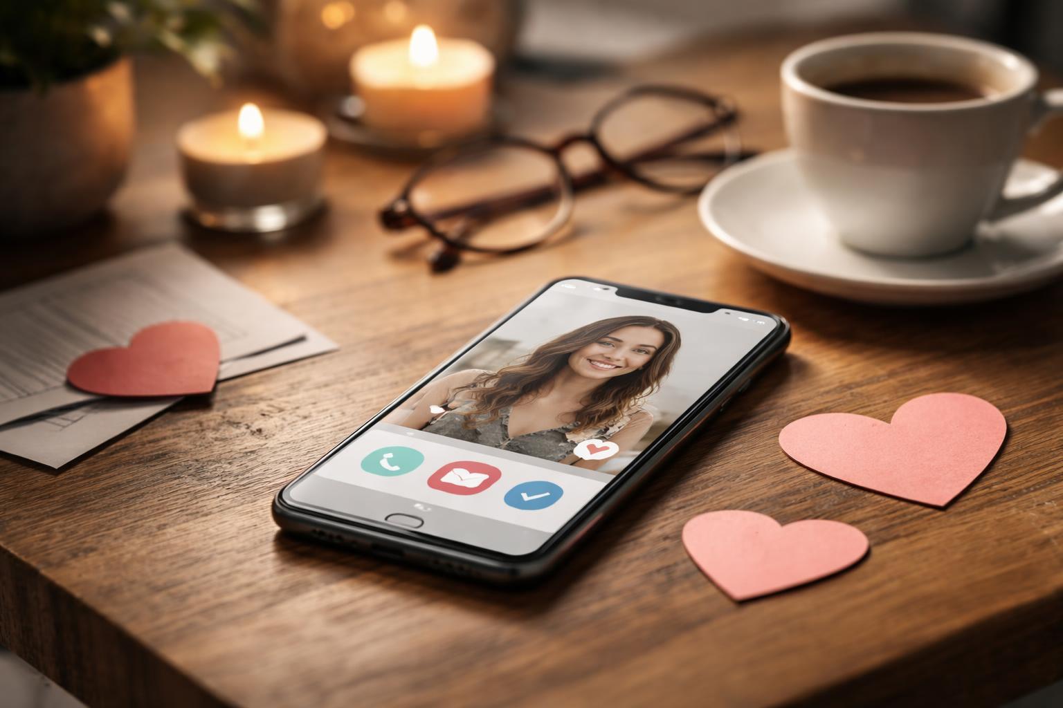 Redaktionelle Szene zum Thema „Dating-Apps ohne Frust: Worauf es bei der Partnersuche online wirklich ankommt“