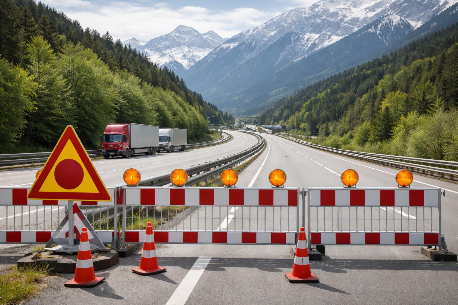 Redaktionelle Szene zum Thema „Demo auf der A13 am 30. Mai genehmigt: Brennerkorridor wird gesperrt“