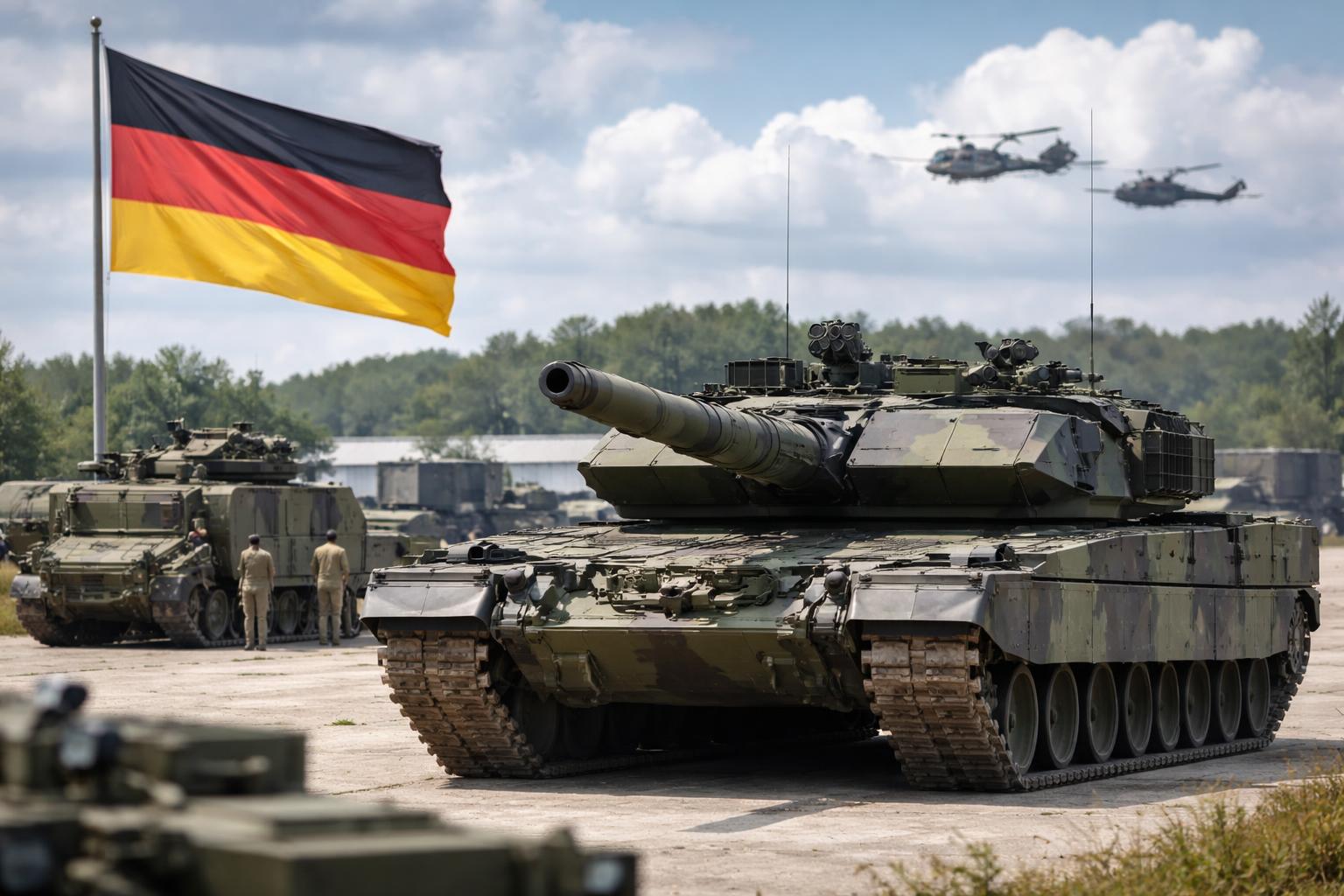 Redaktionelle Szene zum Thema „Deutschland stellt seine Streitkräfte neu auf“