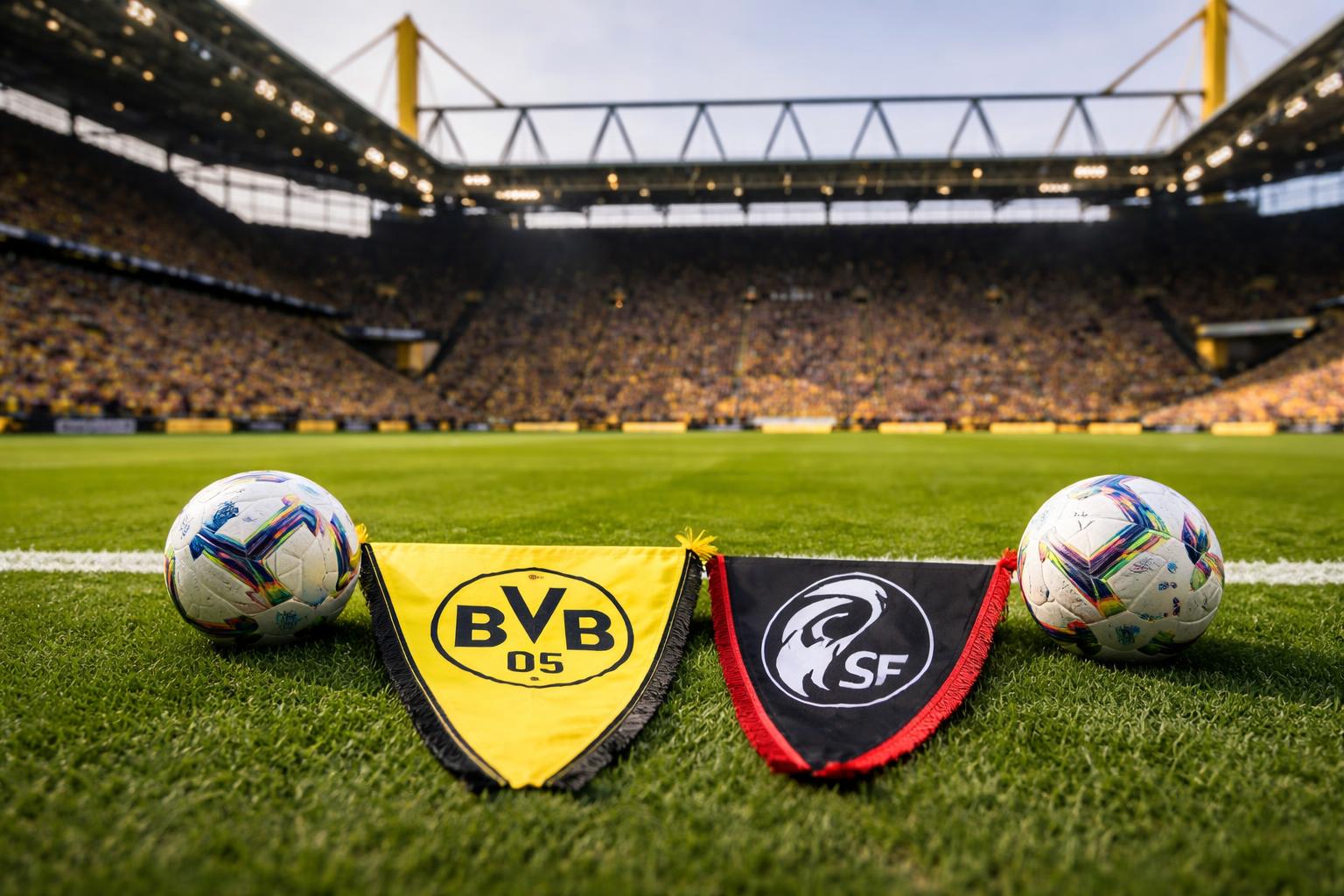 Redaktionelle Szene zum Thema „Dortmund empfängt Freiburg: Bundesliga-Spiel ab 17.30 Uhr im Liveticker“