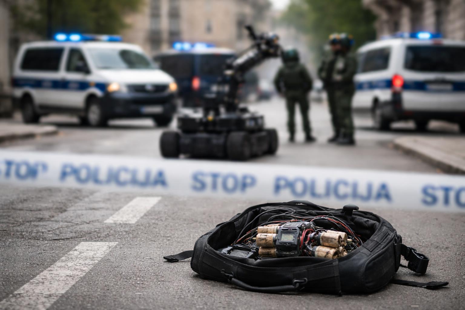 Redaktionelle Szene zum Thema „Drei Festnahmen nach Bombendrohungen in Kroatien“