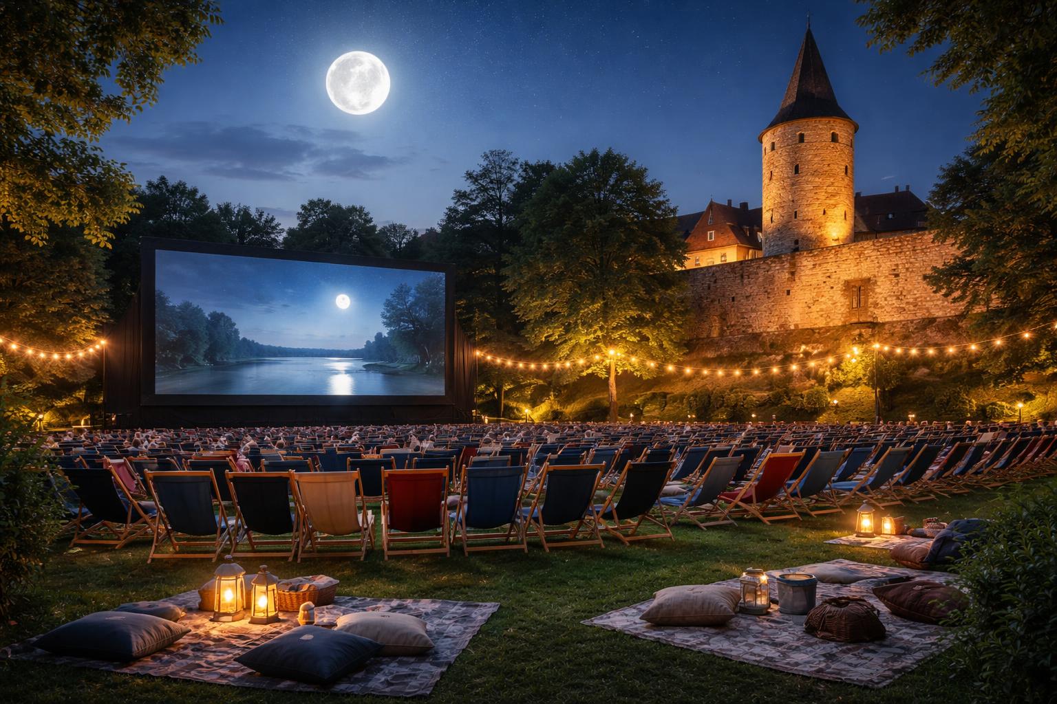 Redaktionelle Szene zum Thema „Eggenburger Freiluftkino feiert 30 Jahre Filme unter freiem Himmel“