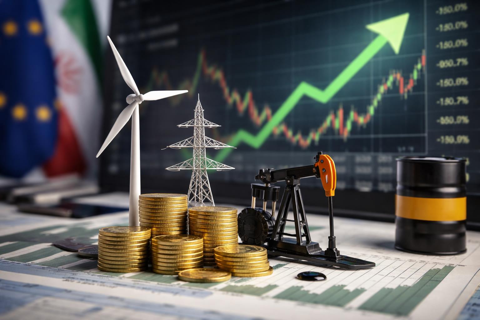 Redaktionelle Szene zum Thema „Energieaktien legen deutlich zu – warum Versorger derzeit gefragt sind“