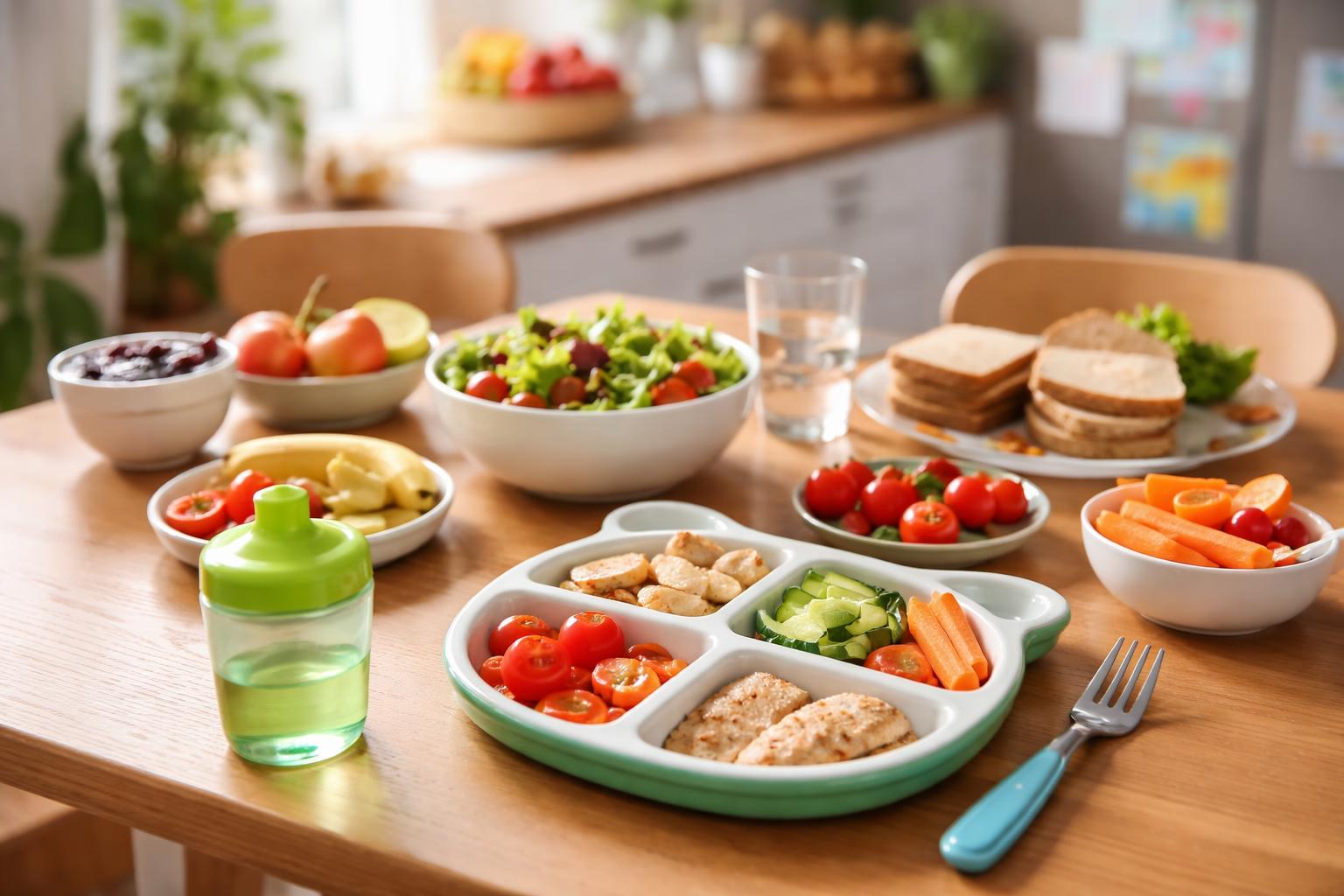 Redaktionelle Szene zum Thema „Ernährung im Familienalltag: Was Kinder wirklich brauchen“