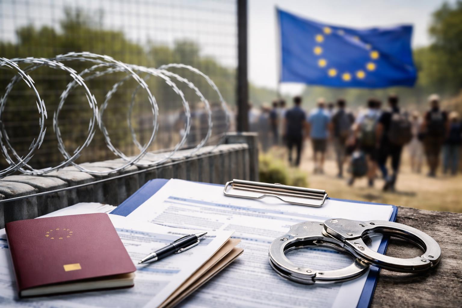 Redaktionelle Szene zum Thema „EU-Asylpakt: Was sich mit der Reform des Asylsystems ändert“