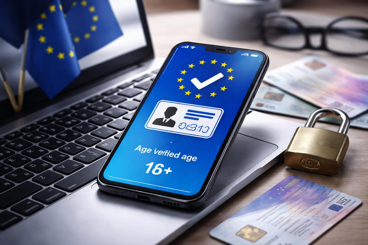 Redaktionelle Szene zum Thema „EU legt Details zur App für Altersverifizierung im Netz vor“