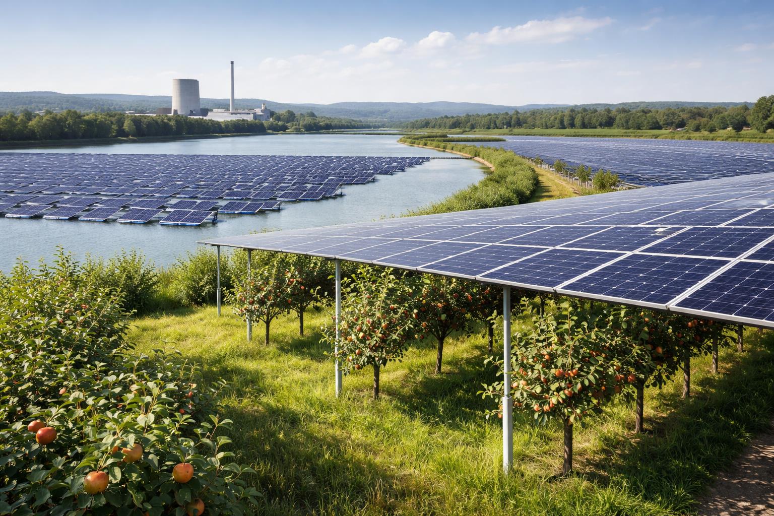 Redaktionelle Szene zum Thema „Experten aus sechs Staaten besichtigen Niederösterreichs Solar-Projekte“
