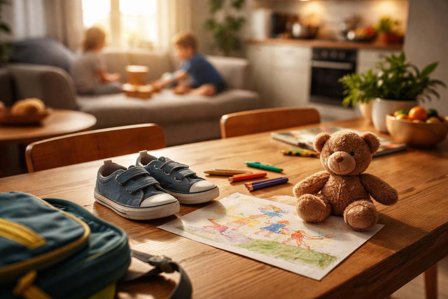 Redaktionelle Szene zum Thema „Familienleben zwischen Nähe und Alltag: Was Kinder heute brauchen“
