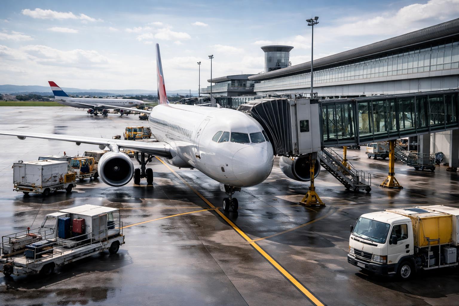Redaktionelle Szene zum Thema „Flughafen Graz trotz Passagierminus: Holding weist Verkaufsgerüchte zurück“