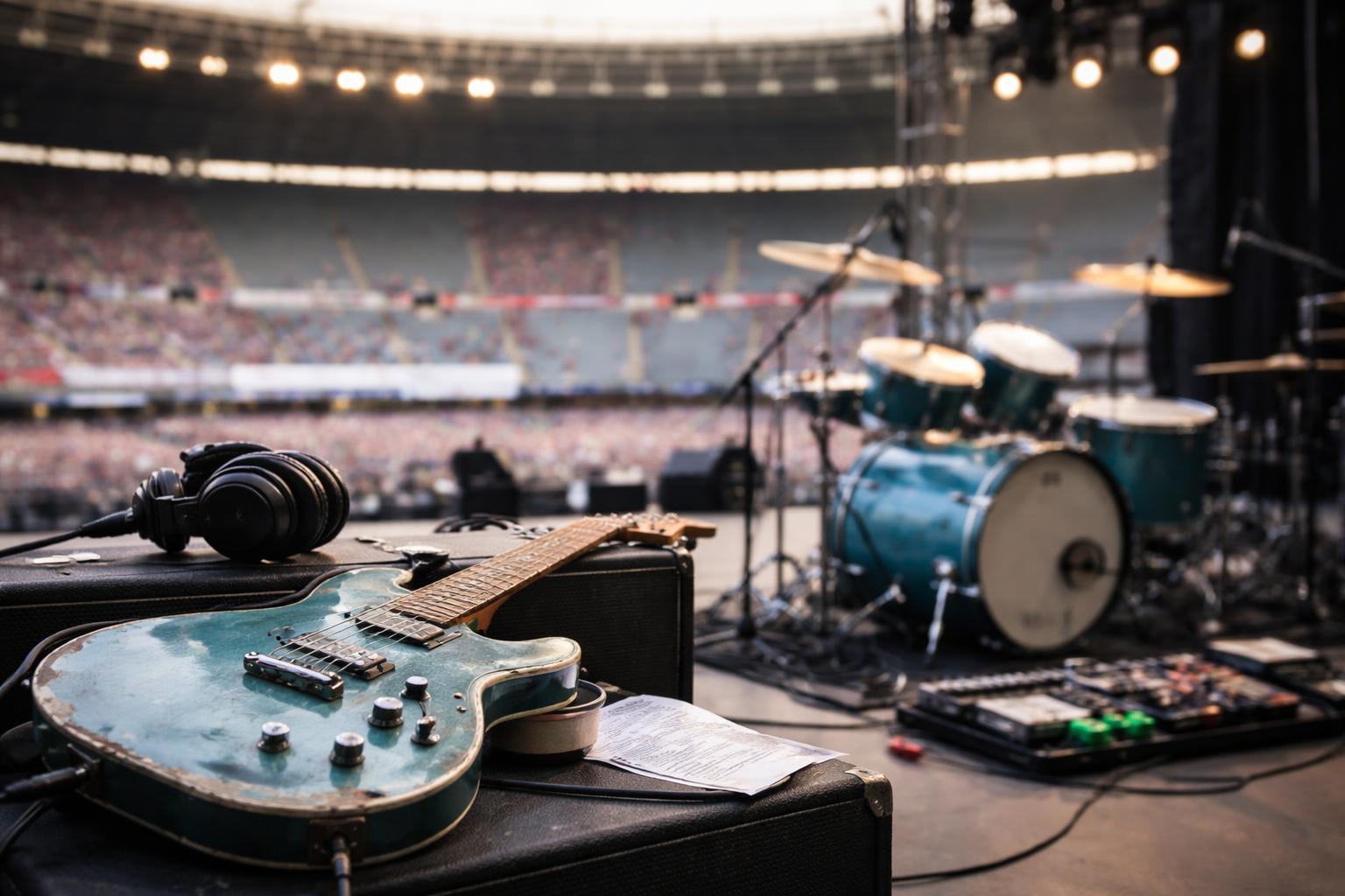 Redaktionelle Szene zum Thema „Foo Fighters kündigen neues Album an: Rauer Sound, versöhnliche Töne“