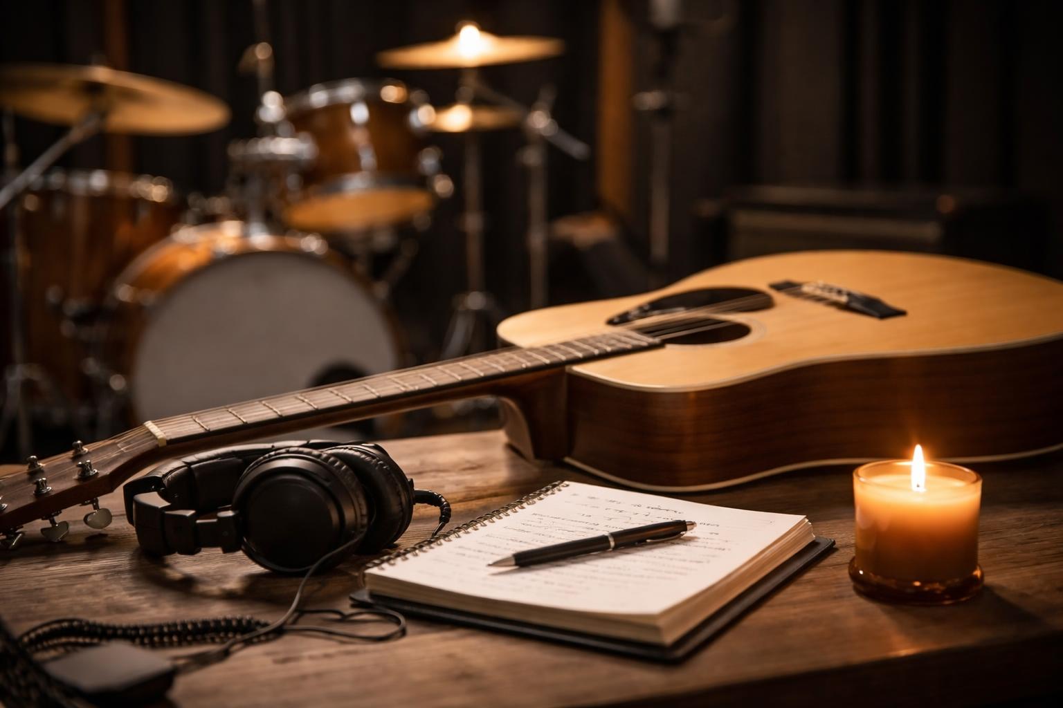 Redaktionelle Szene zum Thema „Foo Fighters sprechen über neues Album und persönliche Belastungen“