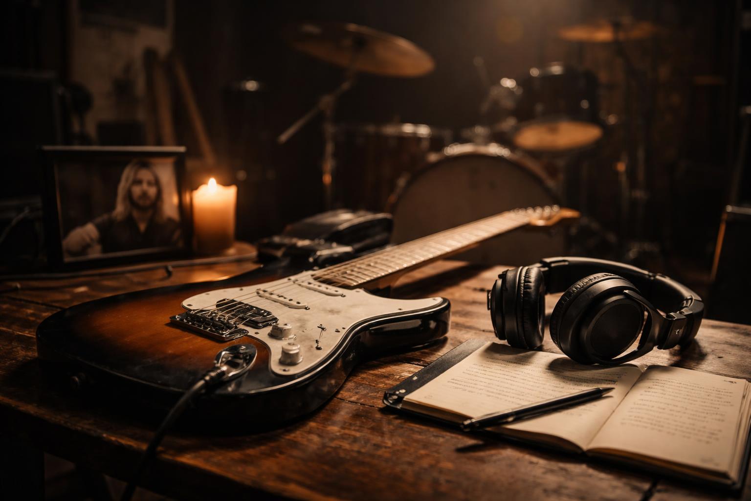 Redaktionelle Szene zum Thema „Foo Fighters veröffentlichen routiniertes Album mit melancholischem Ton“