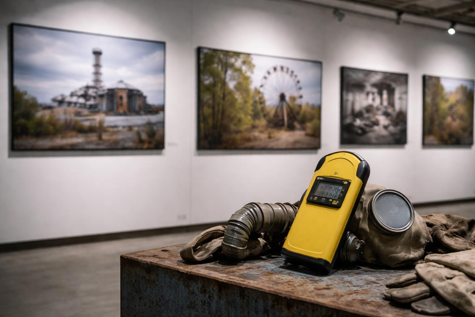 Redaktionelle Szene zum Thema „Fotos aus Tschernobyl in Baden: Michaela Vondruska zeigt Bilder aus der Sperrzone“