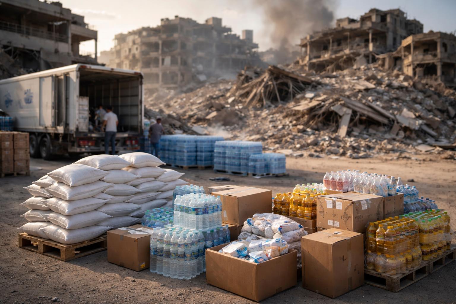Redaktionelle Szene zum Thema „Gaza in der Krise: Druck auf die Konfliktparteien gefordert“