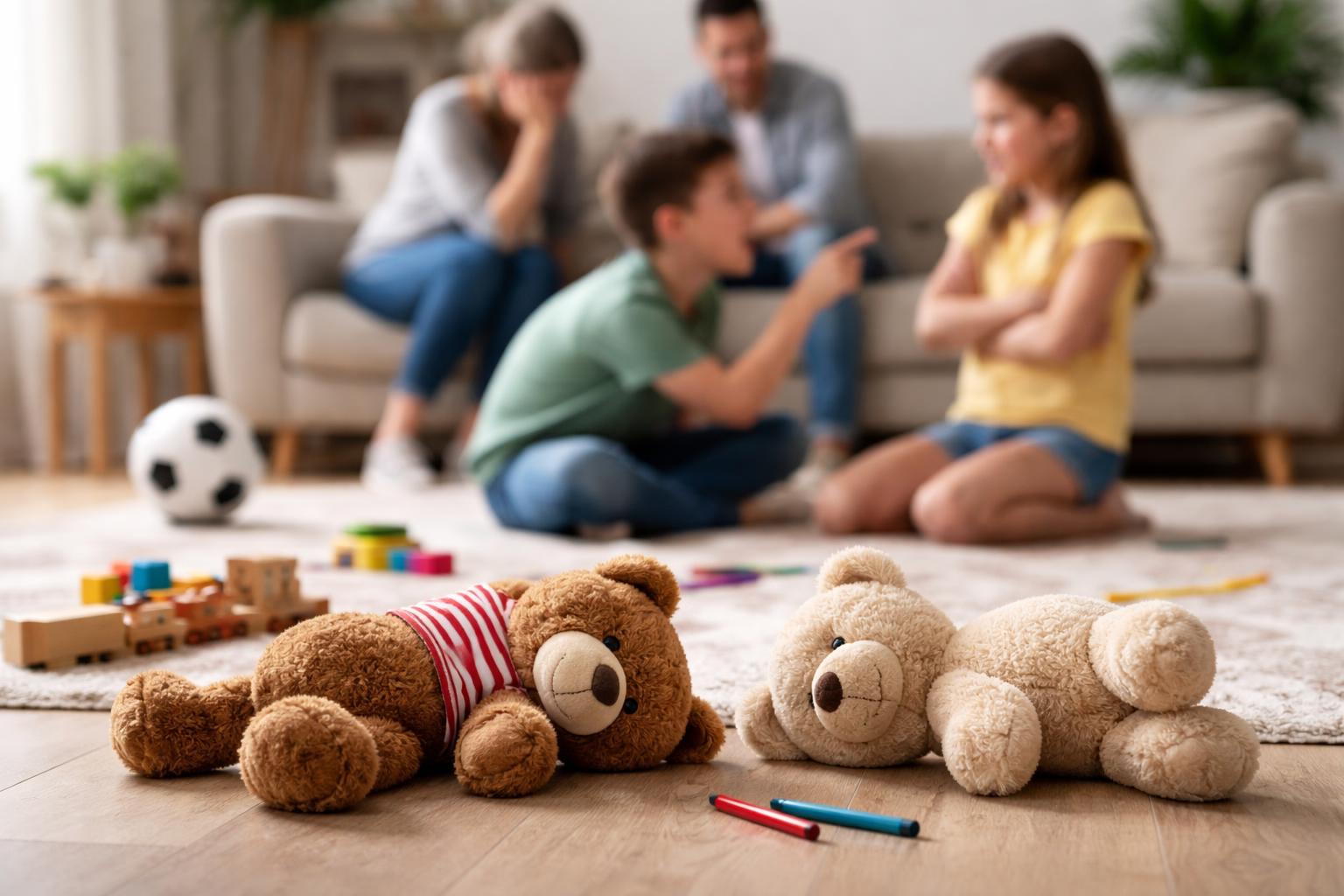 Redaktionelle Szene zum Thema „Geschwister im Familienalltag: Was Eltern wissen sollten“