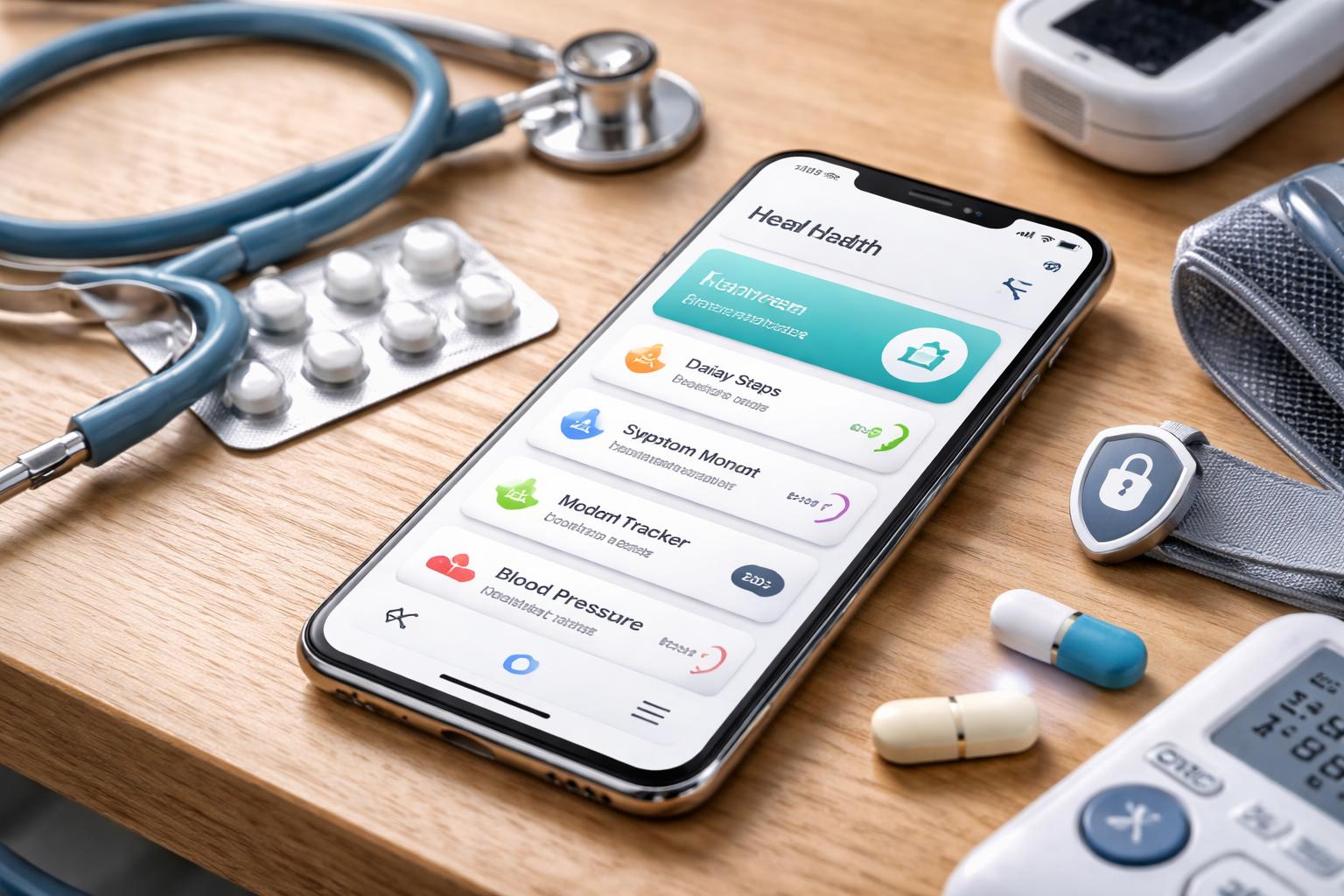 Redaktionelle Szene zum Thema „Gesundheits-Apps: Was sie leisten können – und wo Vorsicht nötig bleibt“