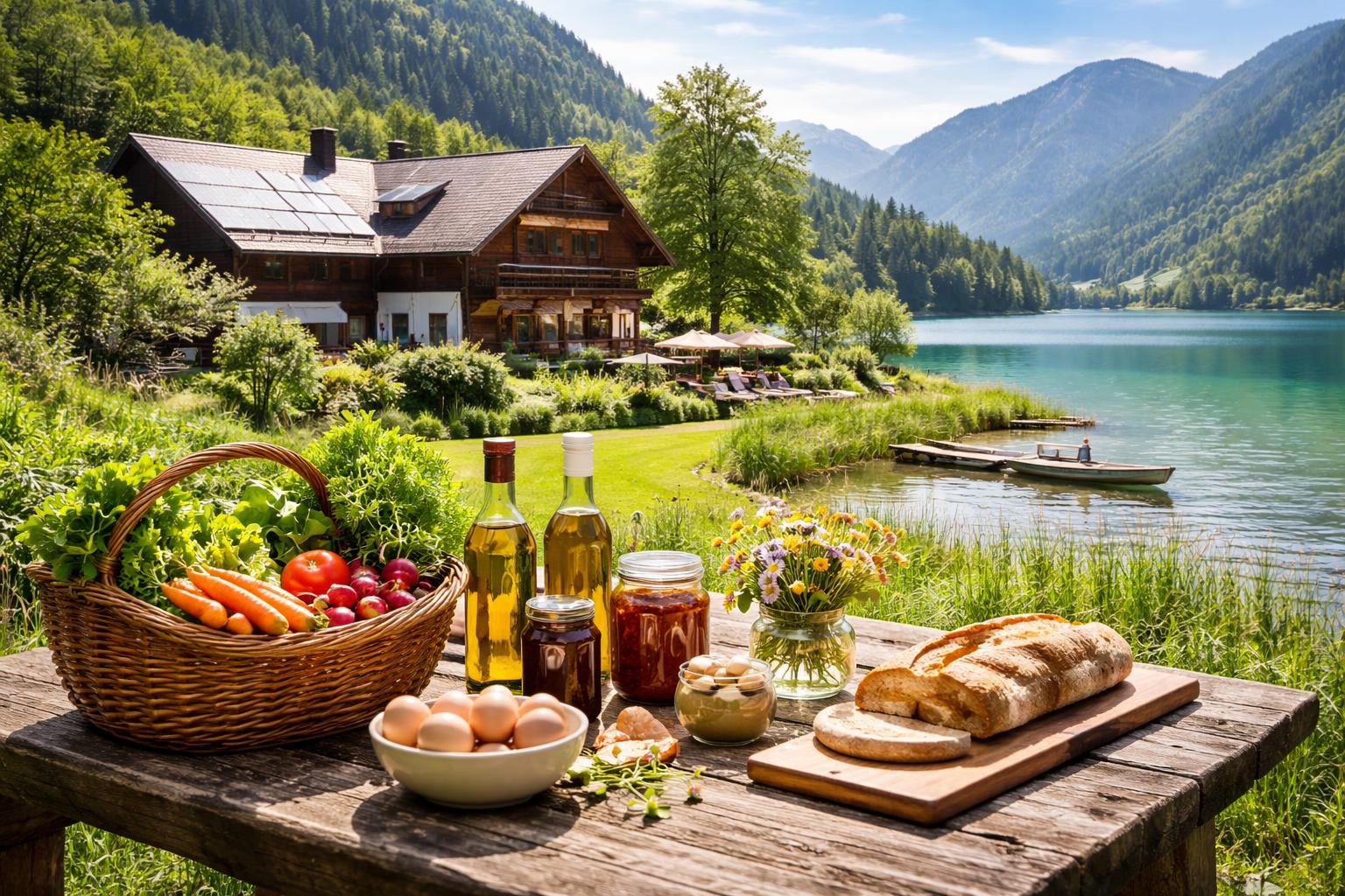 Redaktionelle Szene zum Thema „Gralhof am Weißensee: Michael und Corinna Knaller setzen auf Bio und Nachhaltigkeit“