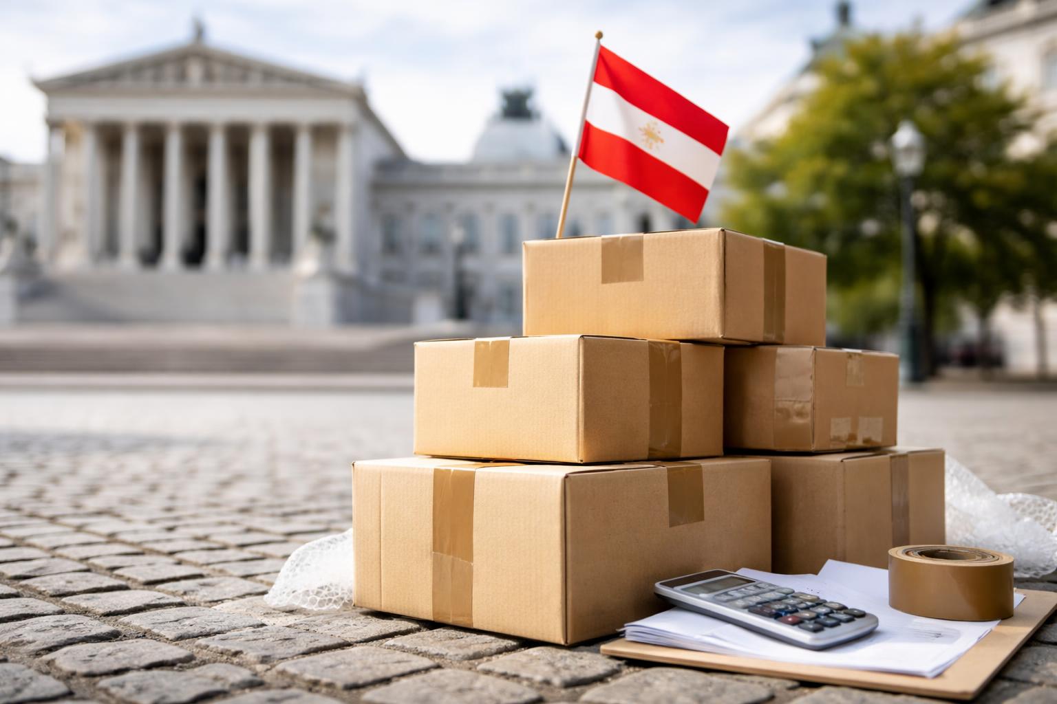 Redaktionelle Szene zum Thema „Händler kritisieren geplante Paketabgabe als „Österreich-Aufschlag““