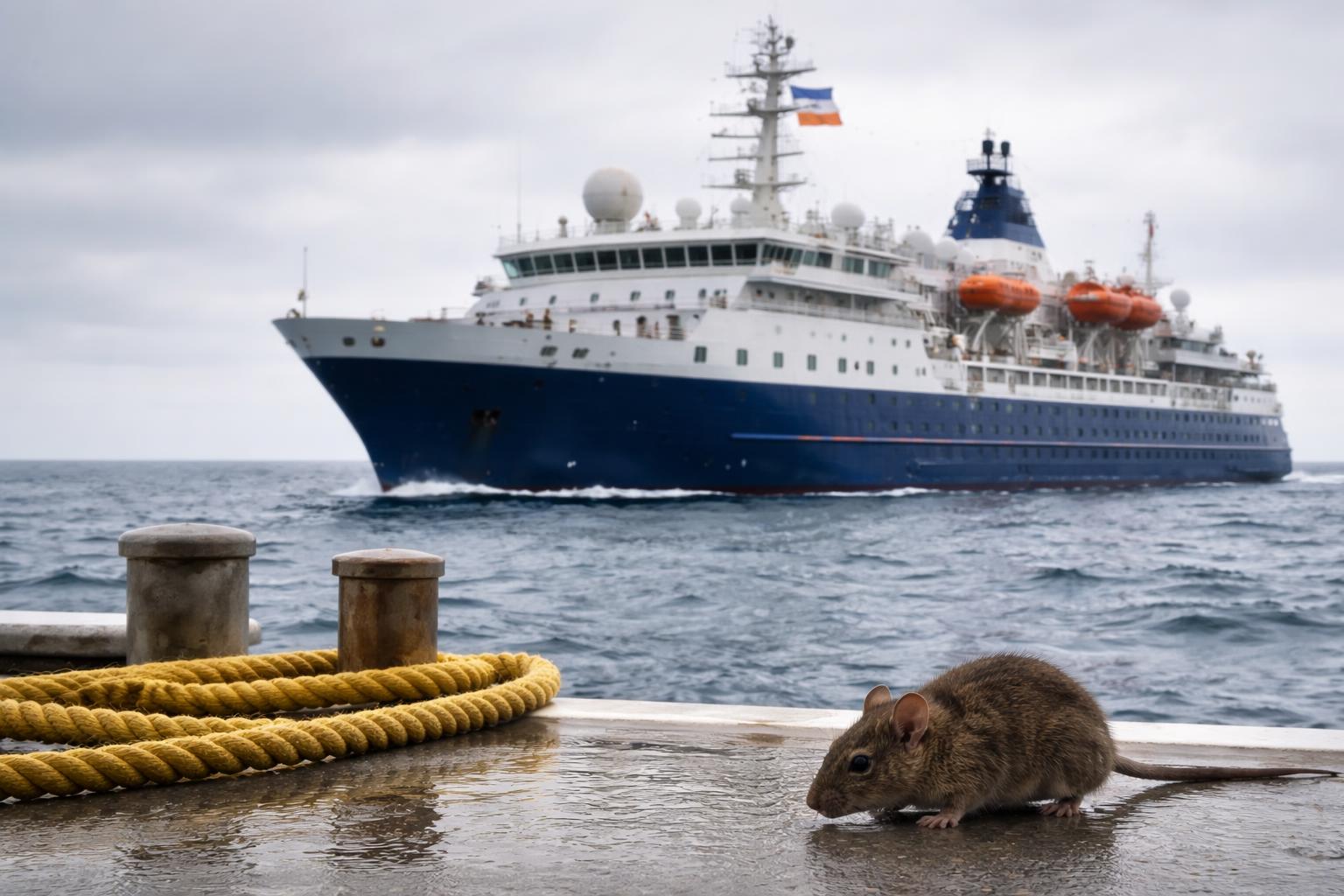 Redaktionelle Szene zum Thema „Hantavirus an Bord eines Kreuzfahrtschiffs: Was über das Risiko bekannt ist“