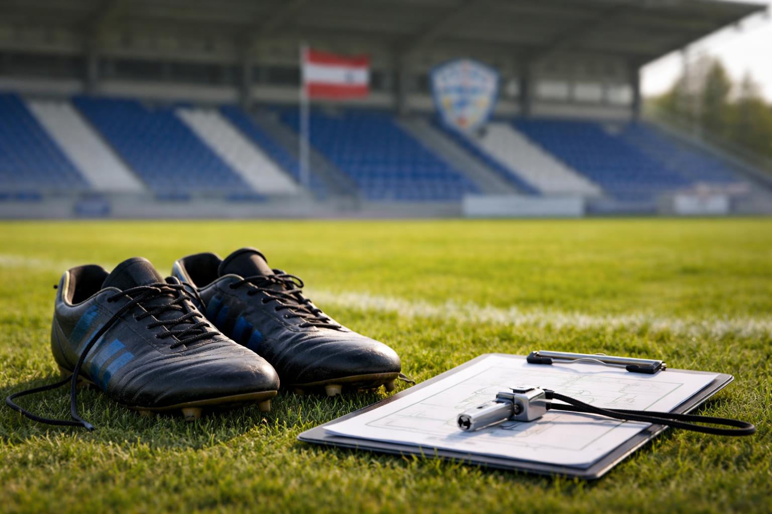 Redaktionelle Szene zum Thema „Hartberg-Trainer Schmid verlängert nicht und verlässt den Klub im Sommer“