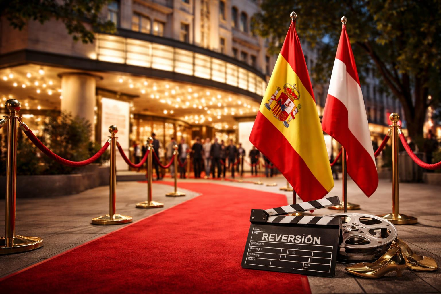 Redaktionelle Szene zum Thema „„Haus des Geldes“-Stars eröffnen Spanish Film Festival in Wien“