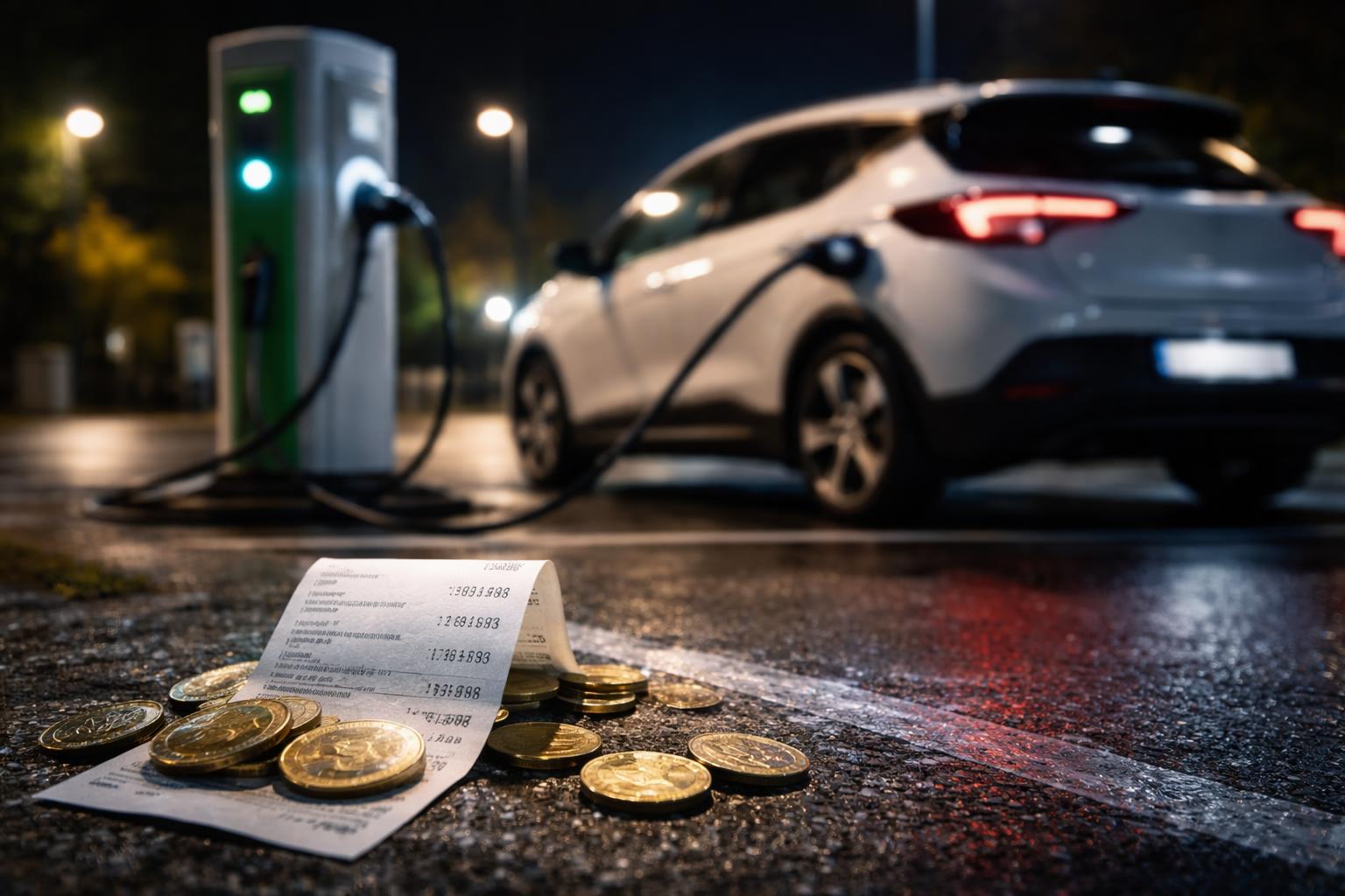Redaktionelle Szene zum Thema „Hohe Standgebühren für E-Autos in der Nacht sorgen für Ärger“